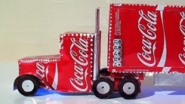Návod jak vyrobit model kamionu z plechovek od Coca Coly