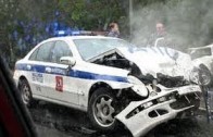 Ruské majáčky – nehody policajtů a řidičů sanitek