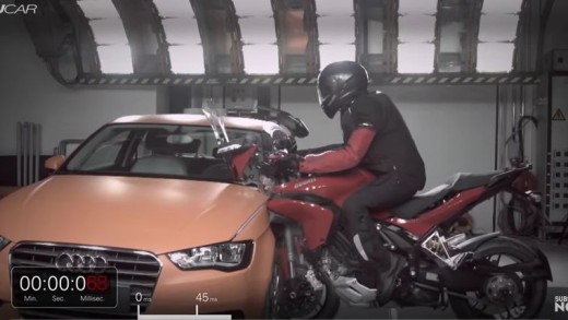 Crash test Ducati vs Audi