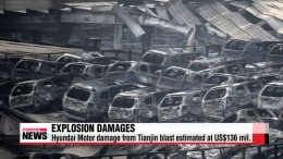 Exploze v Číně – ohořelé Hyundaie za 136 milionů dolarů