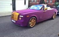 Rolls Royce ve zlatě a fialovém sametu – když nevíš, co s prachama